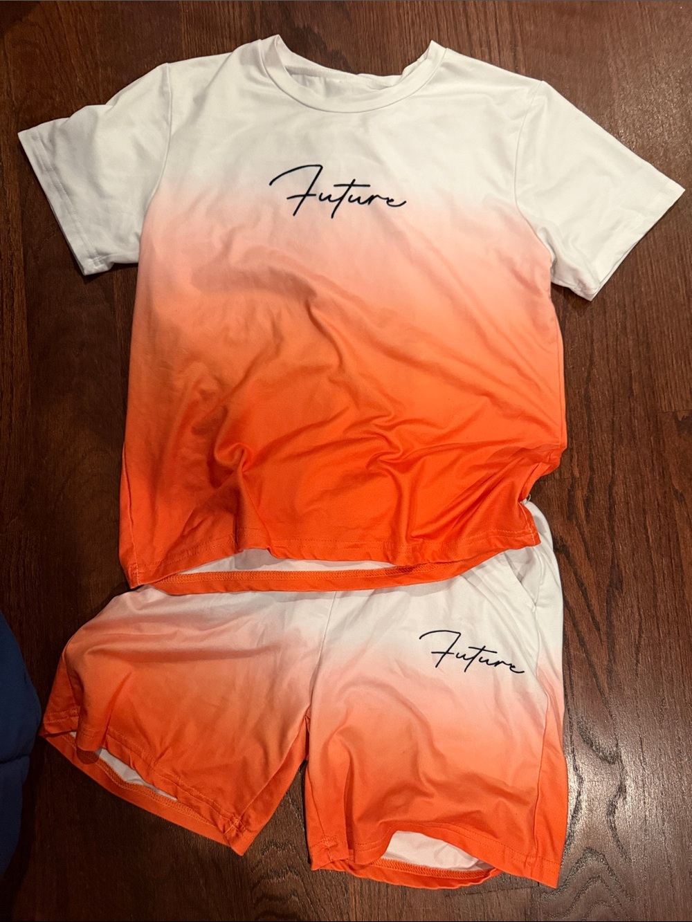Kids Orange Ombre Shorts outfit super cute